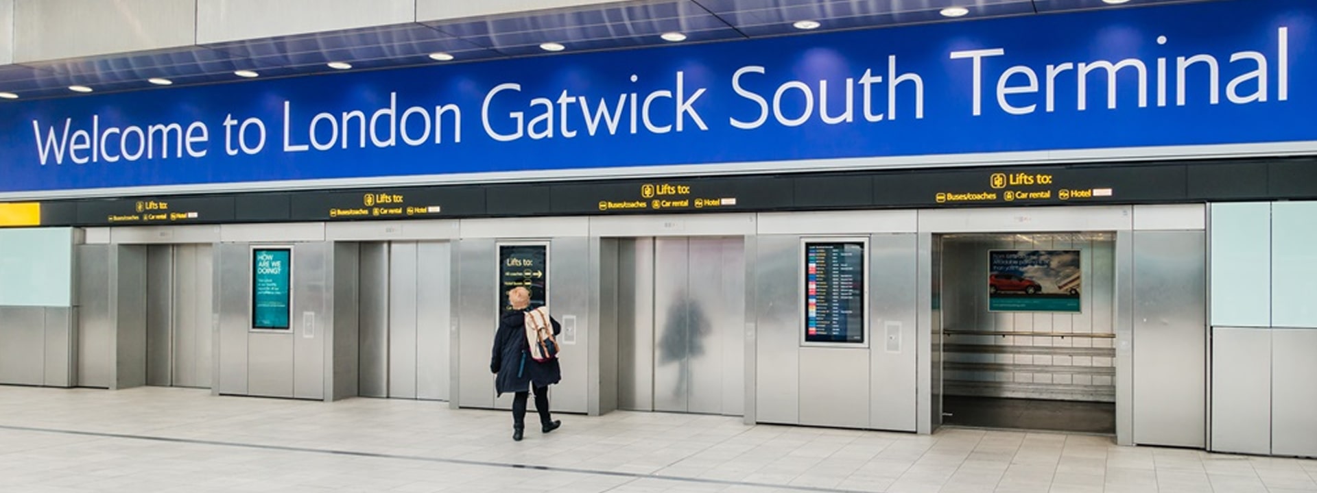 London Gatwick Airport Chauffeur Service inside terminal